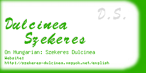 dulcinea szekeres business card